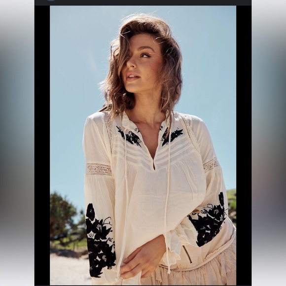 Free People Tusalossa Embroidered Top - Picture 2 of 13